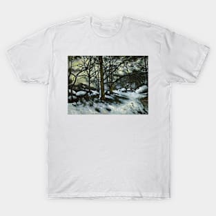 Melting Snow, Fontainebleau by Paul Cezanne T-Shirt